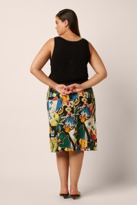 King Louie - Lola Tropez Button rok in zwart 3