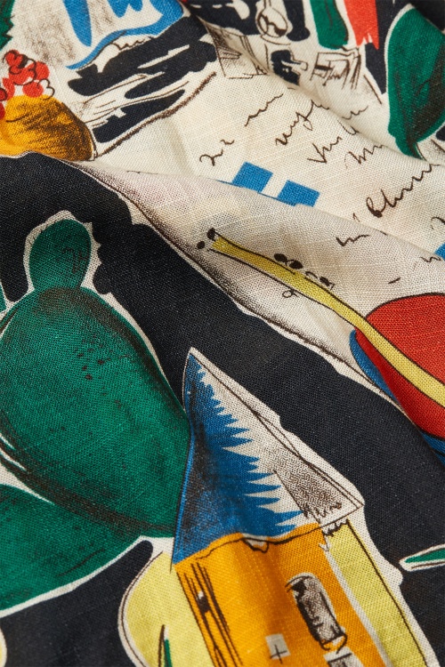 King Louie - Lola Tropez Button rok in zwart 4