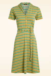 King Louie - Emmy Saro jurk in lentegeel 2