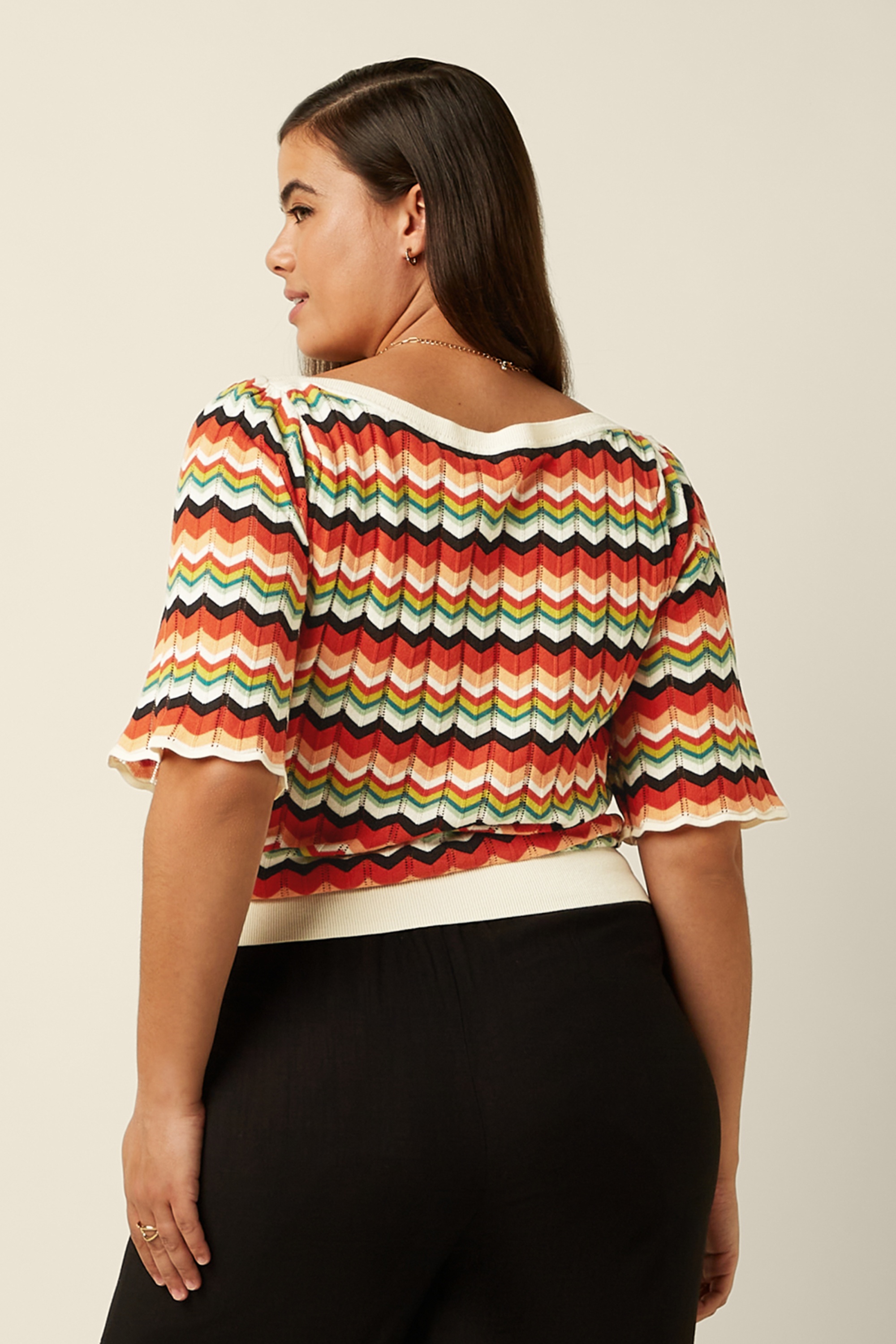 King Louie - Ivy Wide Sleeve Le Roy top in multi 3