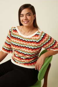 King Louie - Ivy Wide Sleeve Le Roy top in multi