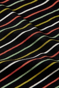King Louie - Aria Menchini Stripe top in zwart 4