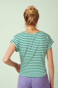 King Louie - Aria Chopito Stripe Knot shirt in ultra groen 4