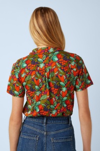 King Louie - Maisie Puerto blouse in strong blauw 3