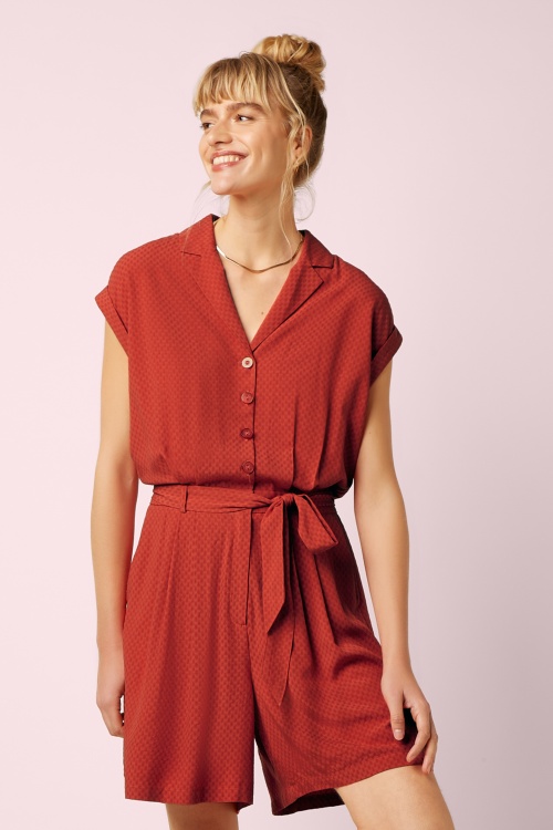 King Louie - Maria Deniz playsuit in summer fig