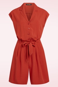 King Louie - Maria Deniz playsuit in summer fig 2
