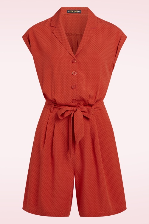King Louie - Maria Deniz playsuit in summer fig 2