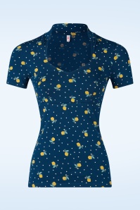 Blutsgeschwister - Pow Wow Vau top in Lemon Rain