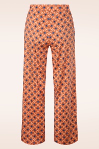 Surkana - Naranja broek met rechte pijpen in oranje 3