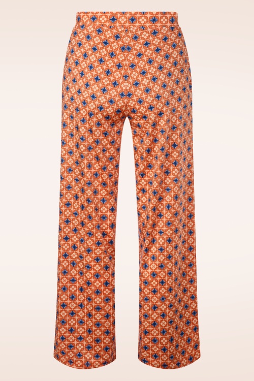 Surkana - Naranja broek met rechte pijpen in oranje 3