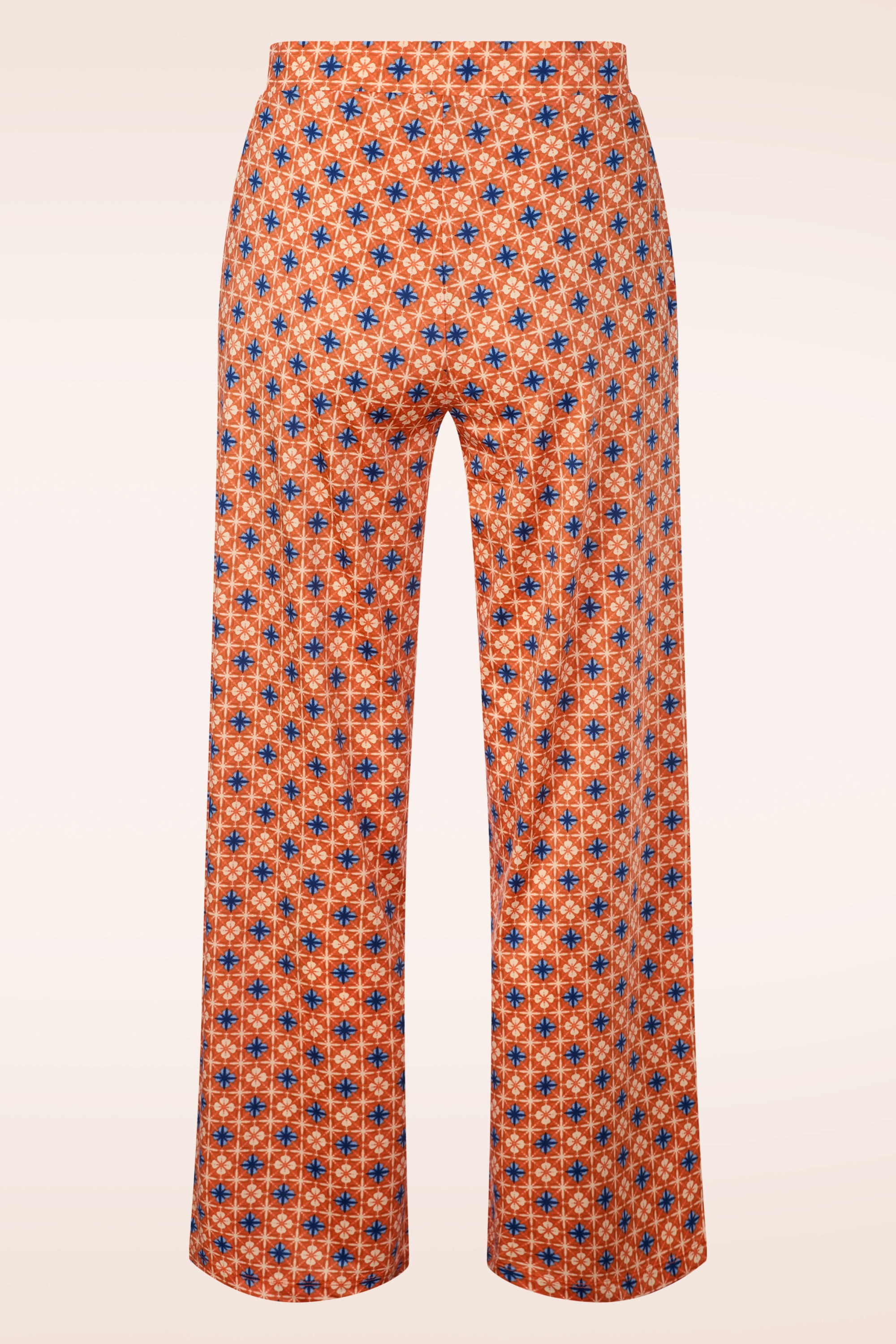 Surkana - Naranja broek met rechte pijpen in oranje 3