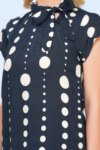 Circus - Anna polkadot blouse in indigo en gebroken wit 2