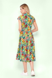 Circus - Daisy Maui jurk in lichtblauw en multi 3