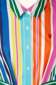 You’re My Lobster by K-design - Colour Parade katoenen maxi jurk in multi 2