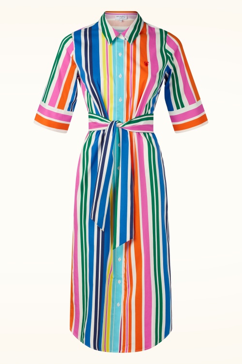 You’re My Lobster by K-design - Colour Parade katoenen maxi jurk in multi