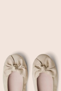 Tamaris - Sahara Chic ballerina's in licht taupe 3