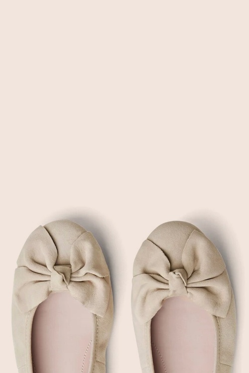 Tamaris - Sahara Chic ballerina's in licht taupe 3