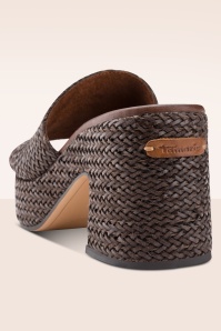 Tamaris - Nomad Chic Woven platfom muiltjes in mocha 3