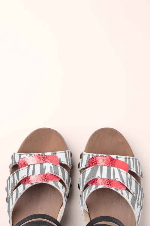 Grünbein - Ida Safari klompjes in zebra 2