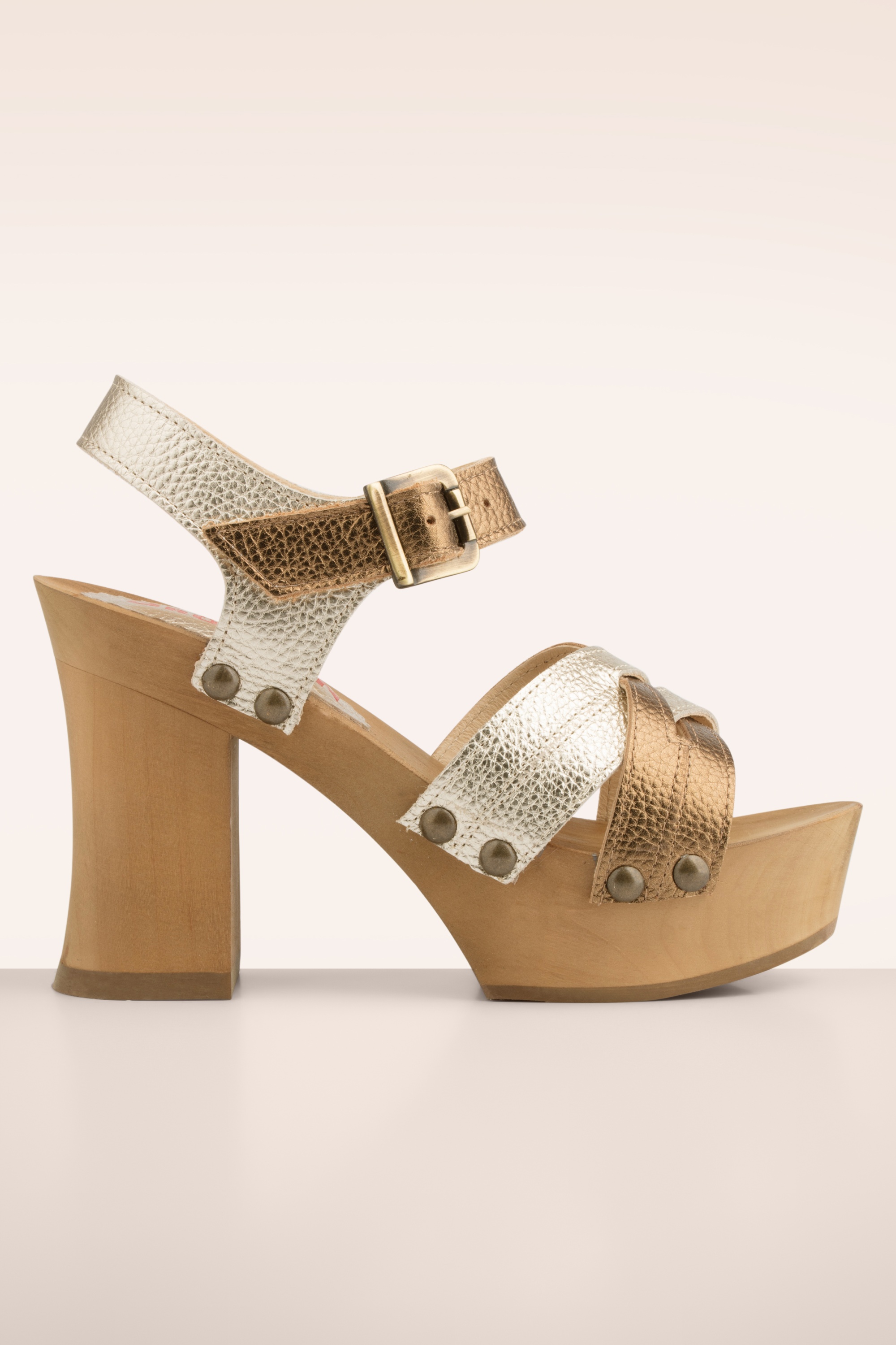 Grünbein - Freya klompjes in oud goud en platina