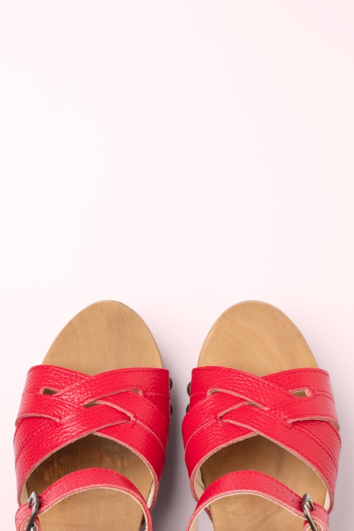 Grünbein - Freya klompjes in rood 3