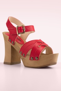 Grünbein - Freya klompjes in rood 2