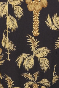 Banned Retro - Carol Golden Hour midi wikkeljurk in zwart 4