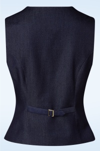 Topvintage Boutique Collection - Topvintage exclusive ~ Sylvie gilet in marineblauw 2