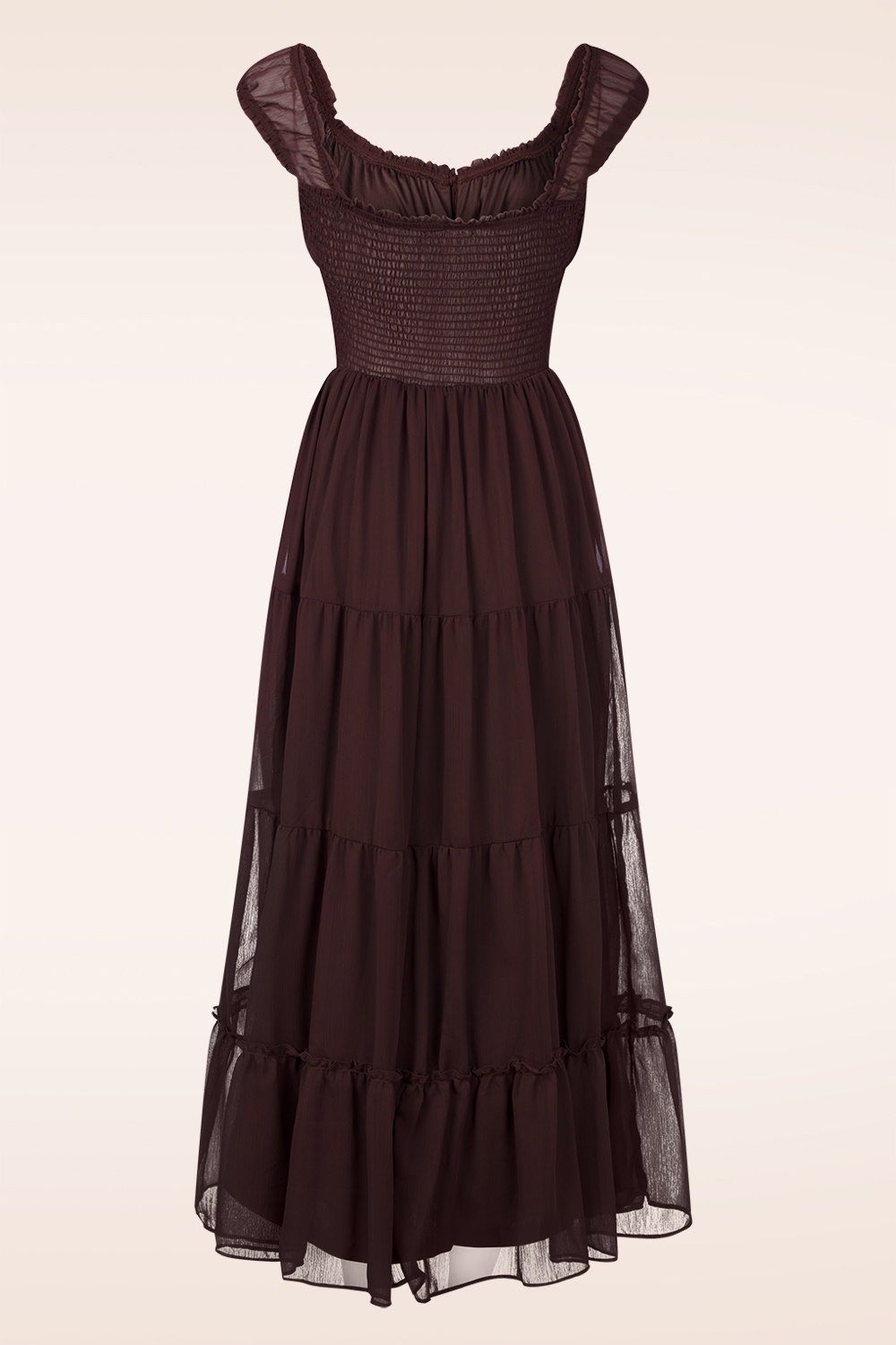 Glamorous - Ally midaxi jurk in diep bordeaux 3