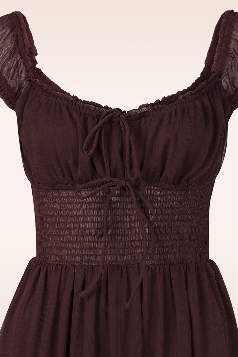 Glamorous - Ally midaxi jurk in diep bordeaux 2