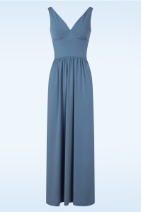 Very Cherry - Limone maxi jurk in Bluejean Didier 