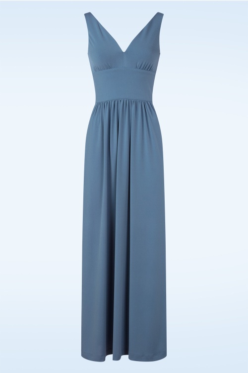 Very Cherry - Limone maxi jurk in Bluejean Didier 
