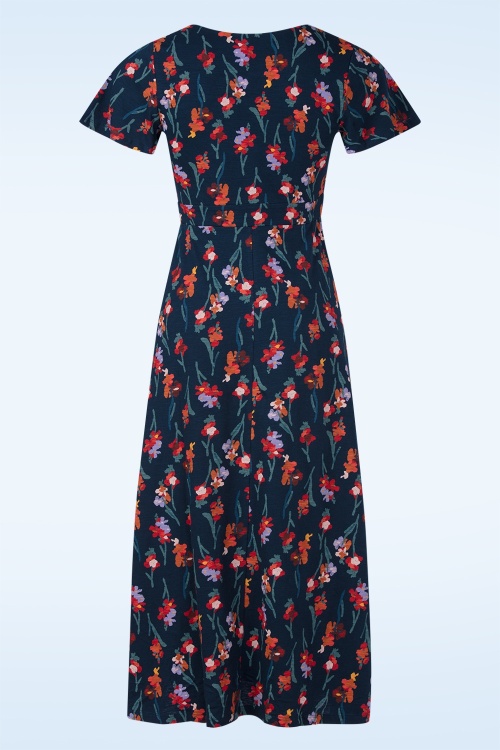 Seasalt - Chateaux katoenen midaxi jurk in Snapdragon Sea Cave  3