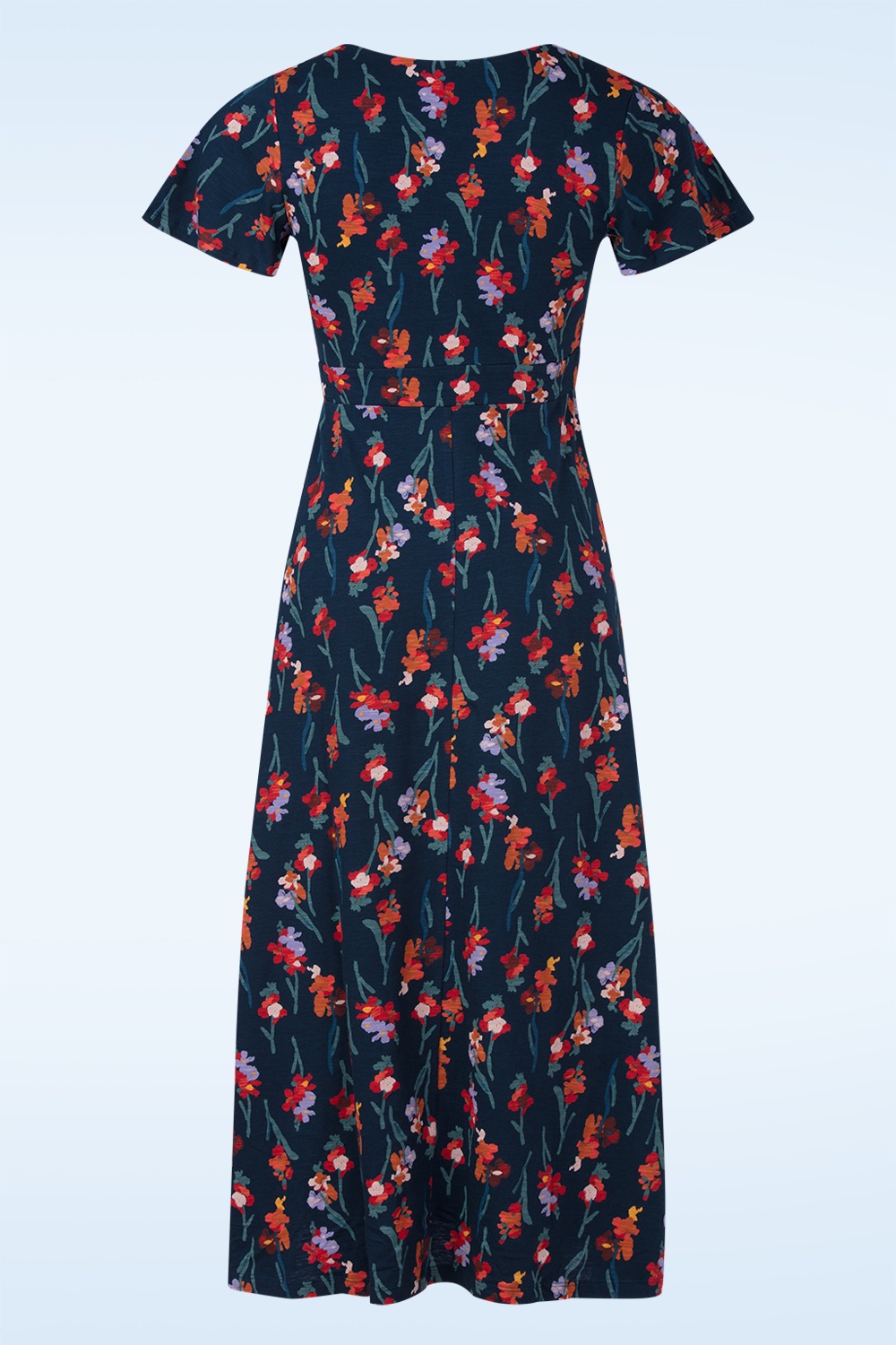 Seasalt - Chateaux katoenen midaxi jurk in Snapdragon Sea Cave  3