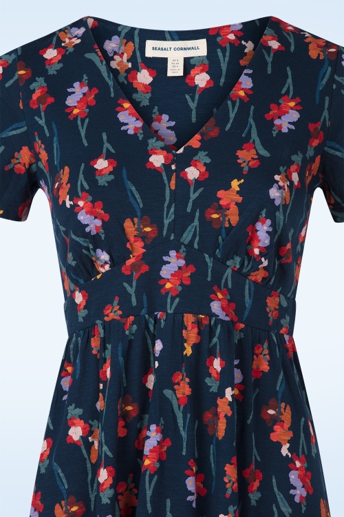 Seasalt - Chateaux katoenen midaxi jurk in Snapdragon Sea Cave  2