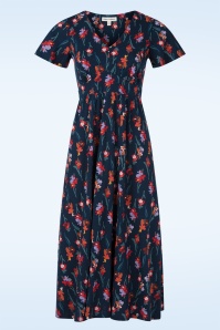 Seasalt - Chateaux katoenen midaxi jurk in Snapdragon Sea Cave 