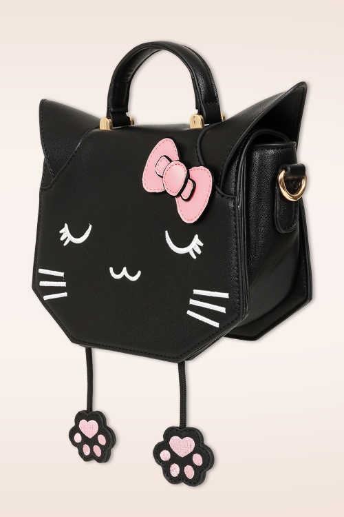 Banned Retro - Meowgical Dreams handtas in zwart 2