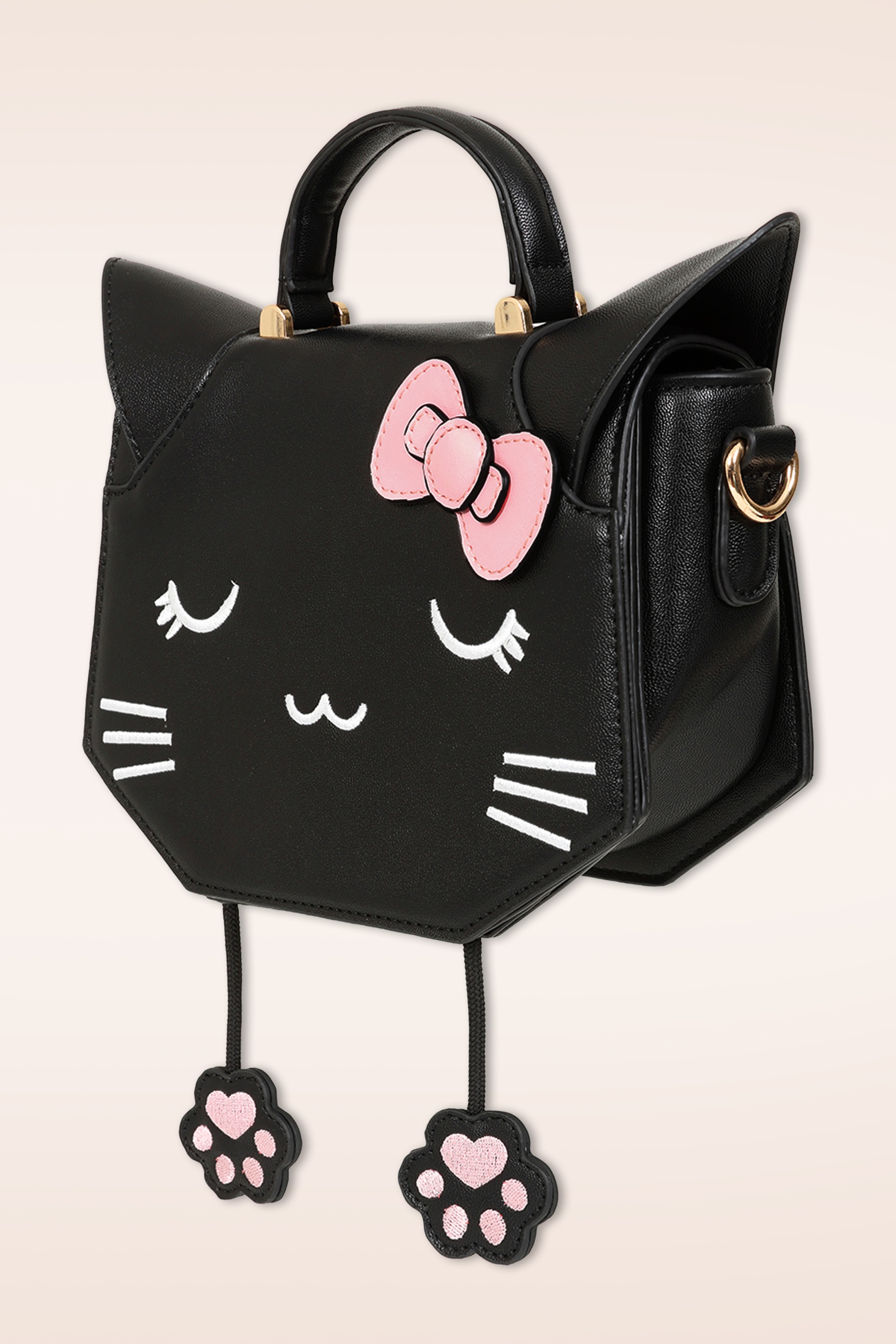 Banned Retro - Meowgical Dreams handtas in zwart 2
