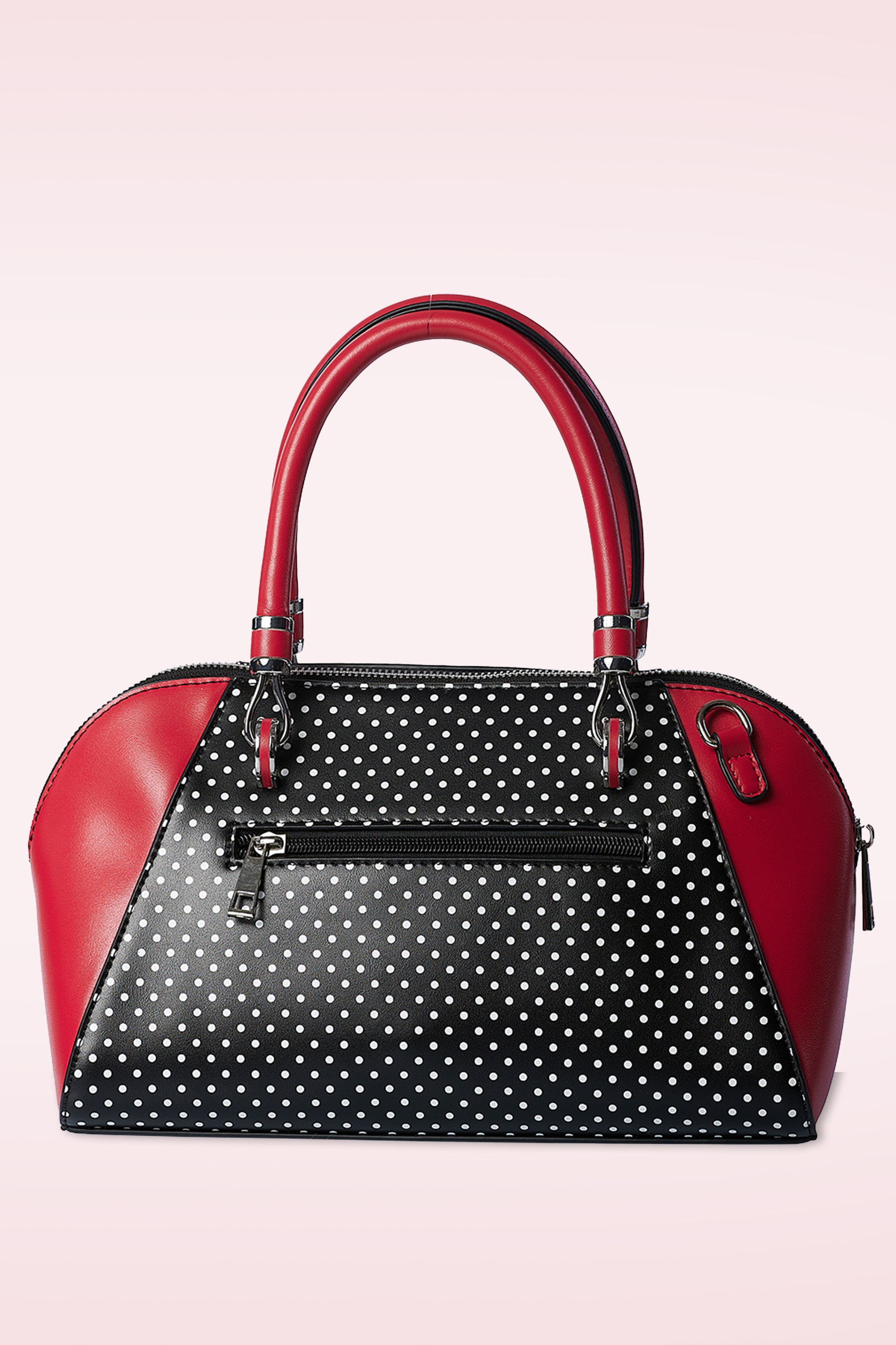 Banned Retro - Cherry Blaze handtas in zwart en rood 3