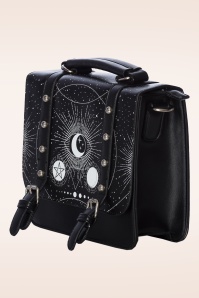 Banned Retro - Cosmic Satchel handtas in zwart 2