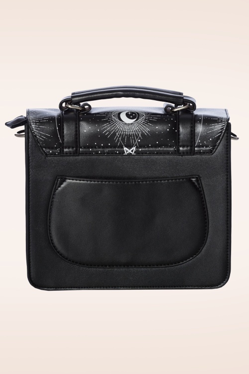 Banned Retro - Cosmic Satchel handtas in zwart 3