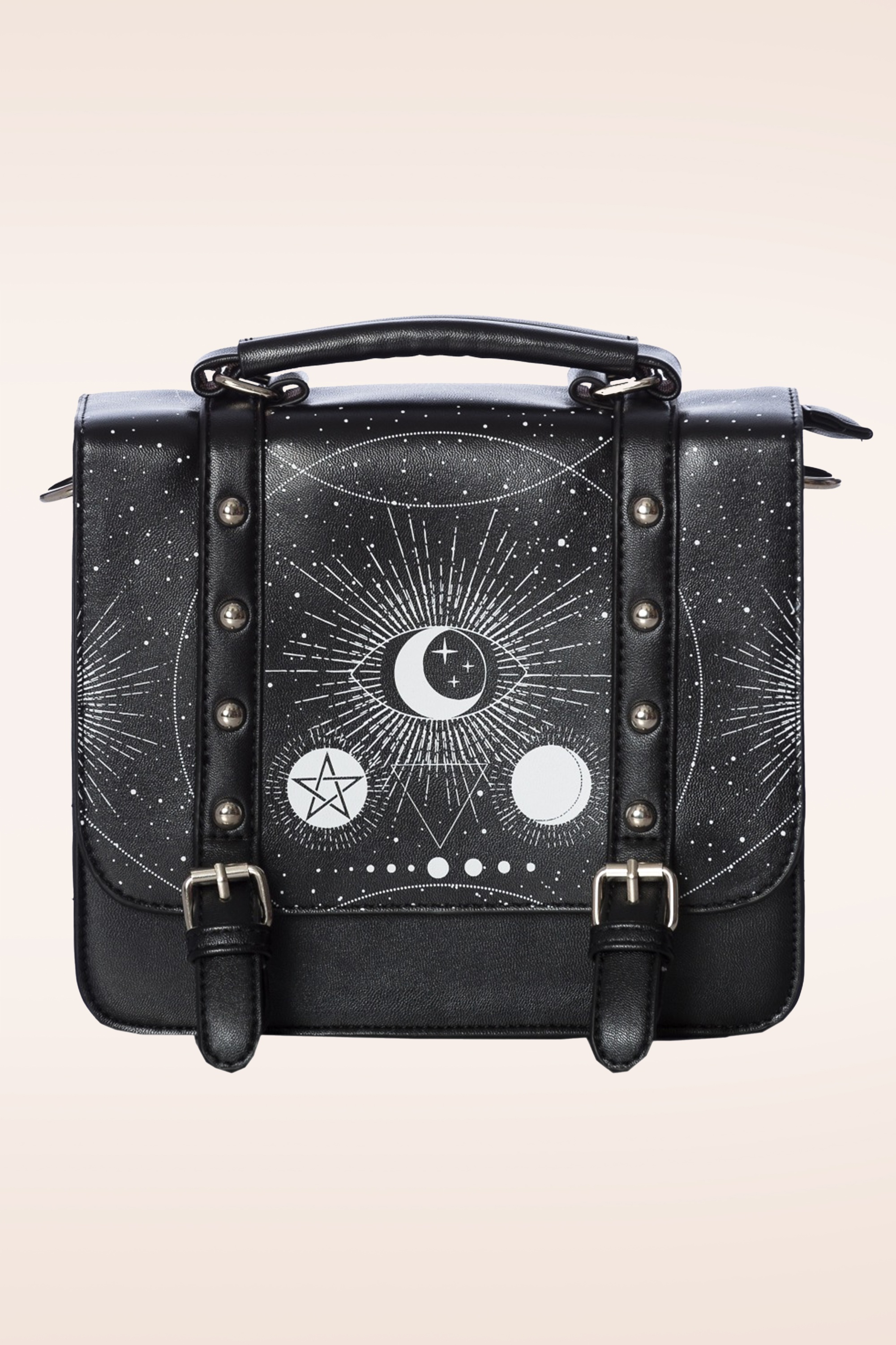 Banned Retro - Cosmic Satchel handtas in zwart