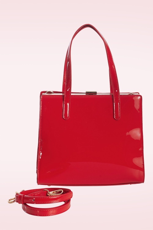 Banned Retro - Sherry Lady handtas in rood 3