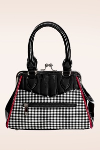 Banned Retro - Rockabilly Cherry handtas in zwart 3