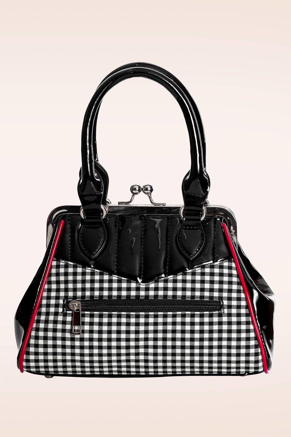 Banned Retro - Rockabilly Cherry handtas in zwart 3