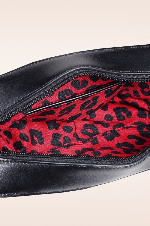 Banned Retro - Viva Las Vegas handtas in zwart 5