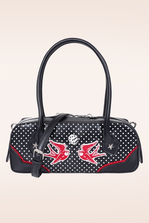 Banned Retro - Viva Las Vegas handtas in zwart