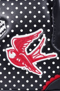 Banned Retro - Viva Las Vegas handtas in zwart 4