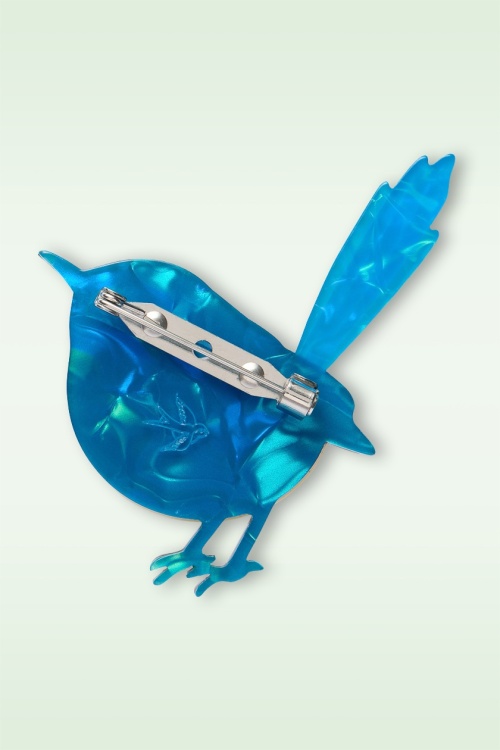 Erstwilder - Purple-Crowned Fairy Wren broche 3