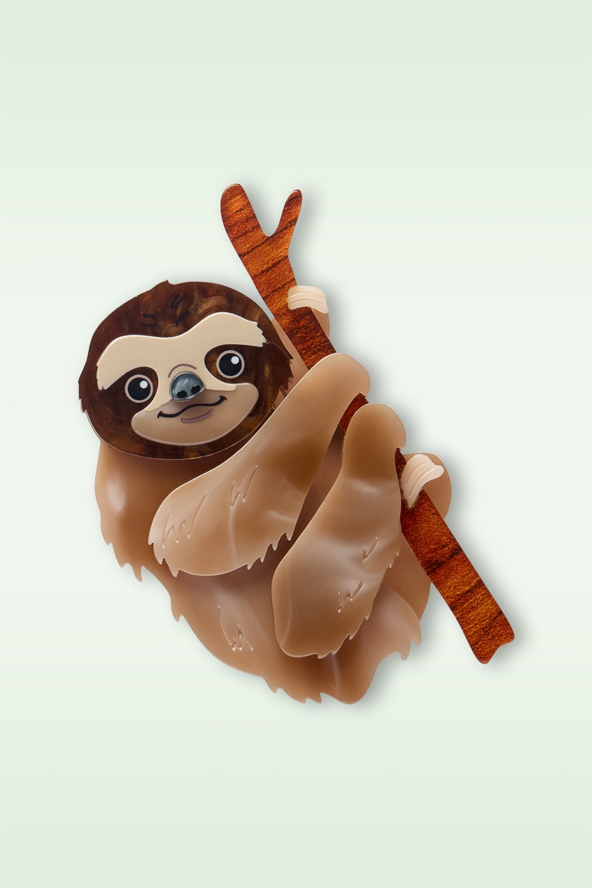 Erstwilder - Pygmy Three-Toed Sloth broche